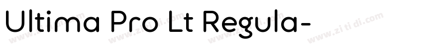 Ultima Pro Lt Regula字体转换